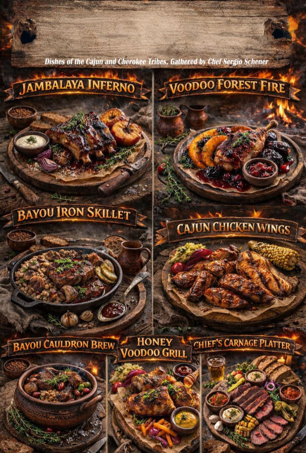 Authentic Cajun Cuisine: a rare selection of traditional Cajun dishes with bold flavors, artisanal presentation and modern fine dining styling.